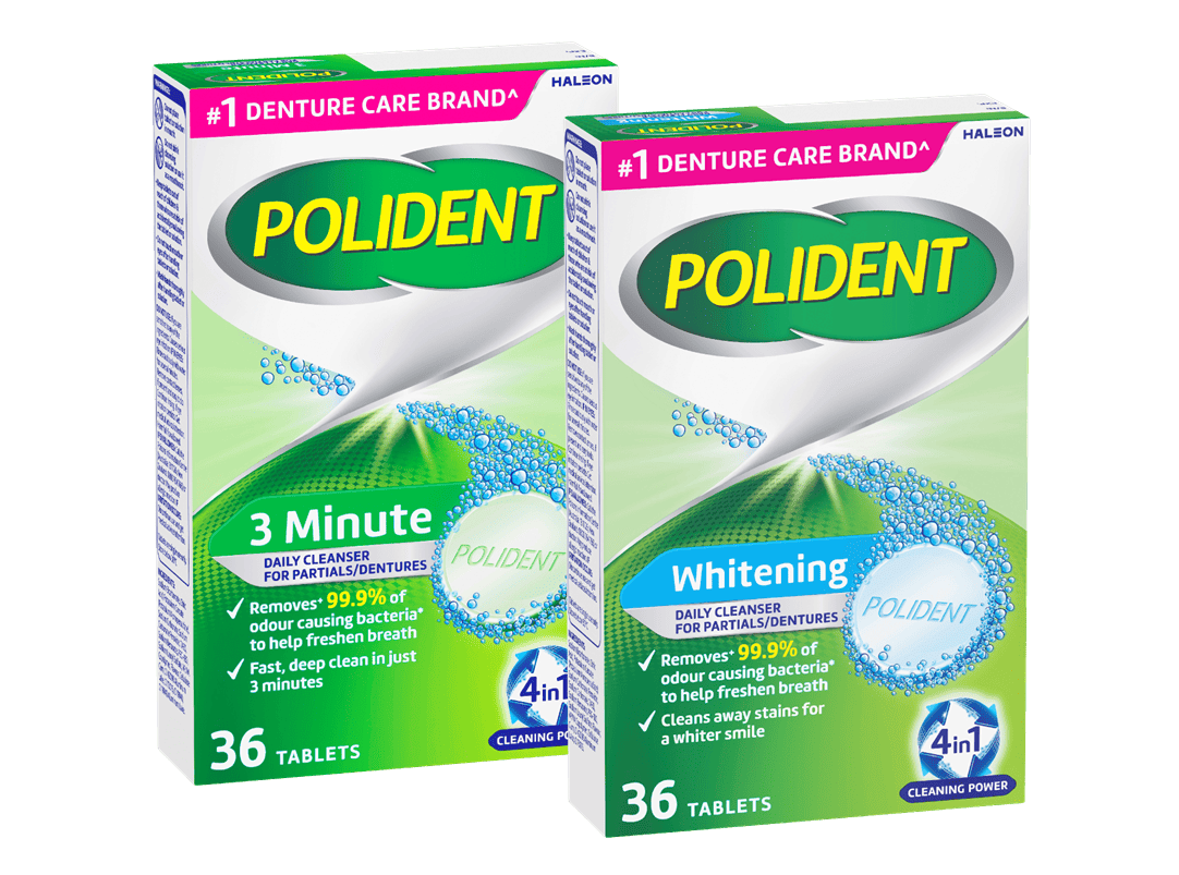 Polident three minute daily cleanser - 36 tablets pack shot