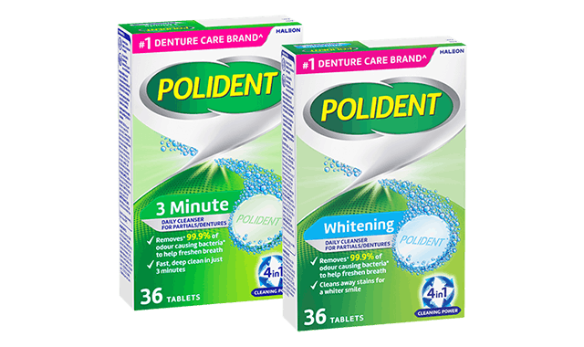 polident cleaning range