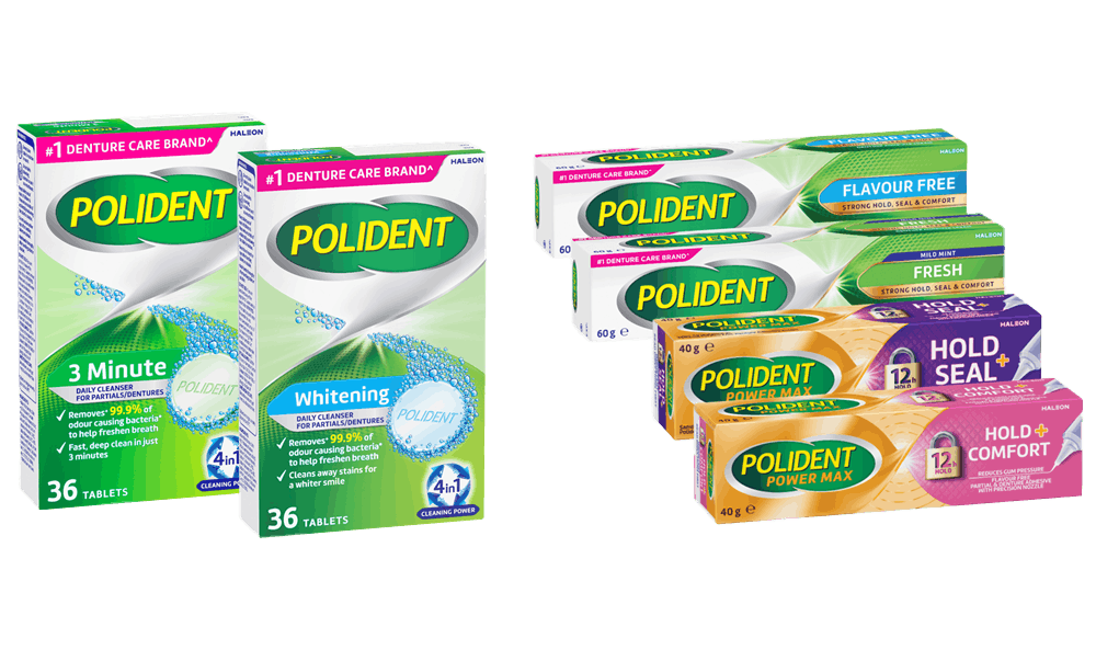 Polident/Poligrip product range