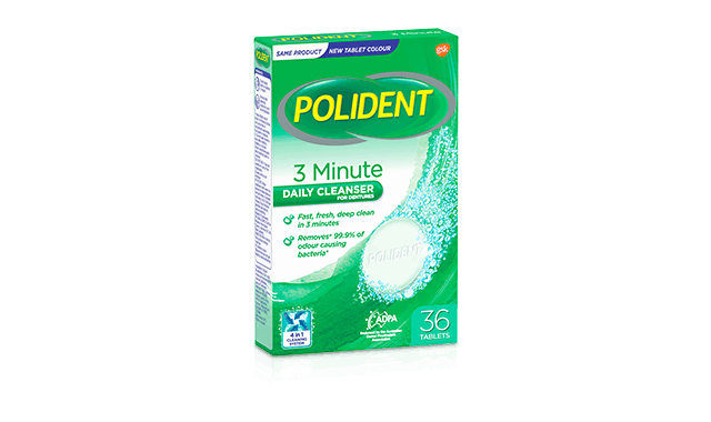 polident 3 minute anti bacterial denture cleanser