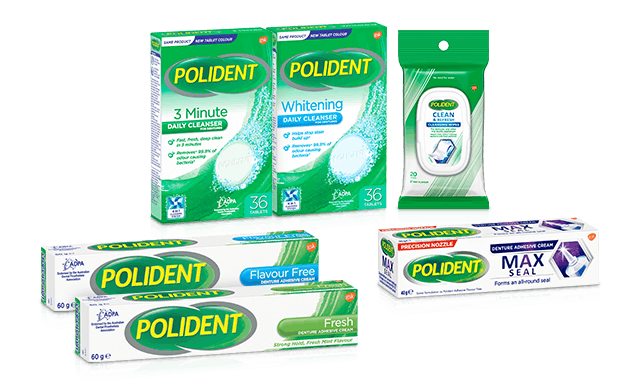 Polident/Poligrip product range