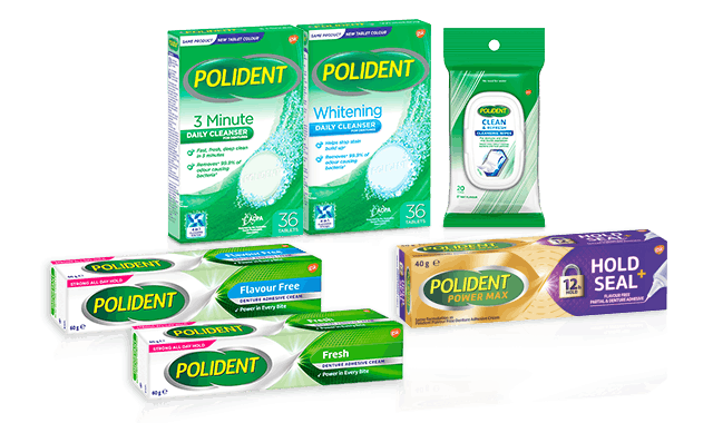 Polident/Poligrip product range