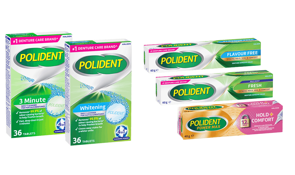 Polident/Poligrip product range