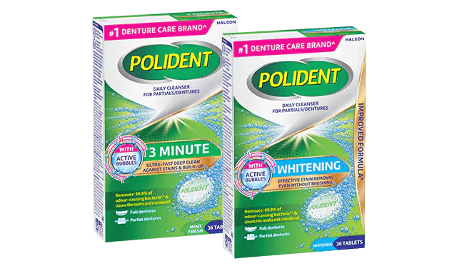Polident three minute daily cleanser - 36 tablets pack shot