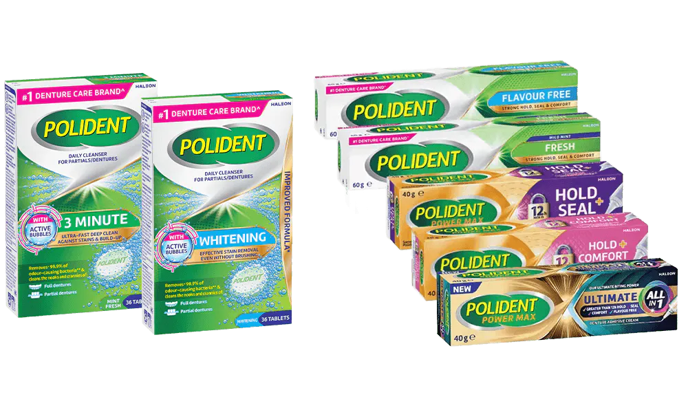 Polident/Poligrip product range
