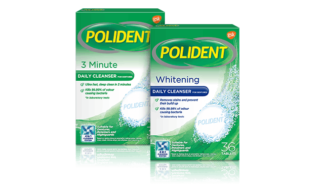 polident cleaning range