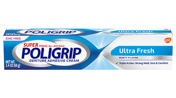 Poligrip Zinc-Free Denture Adhesive Cream