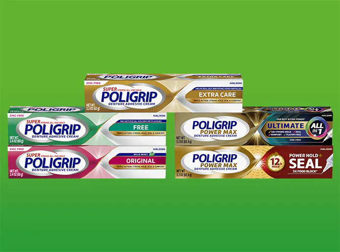 Super Poligrip® Denture Adhesives