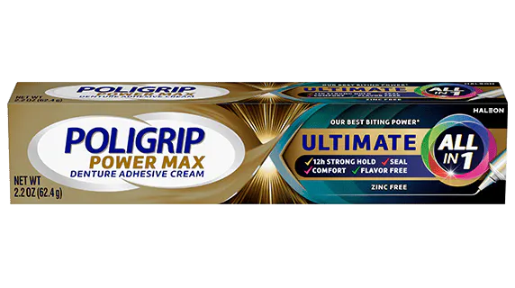 Poligrip Ultimate All-in-1 Denture Adhesive