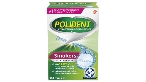Polident Smokers Antibacterial Denture Cleanser