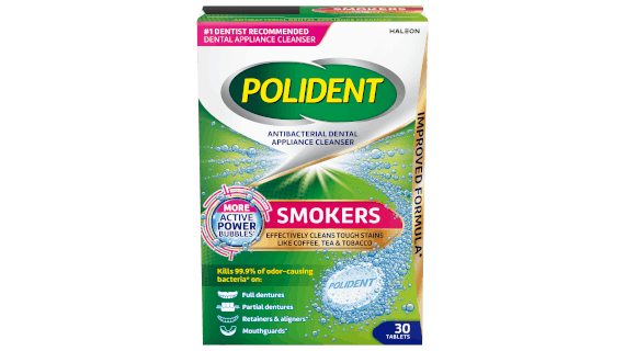 Polident Smokers Dental Appliance Cleanser