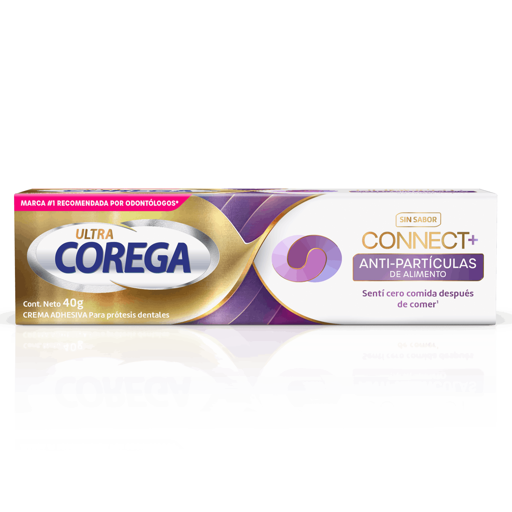 ADHESIVO PARA PRÓTESIS DENTAL ULTRA COREGA CONNECT+  (ANTI PARTÍCULAS DE ALIMENTO) 