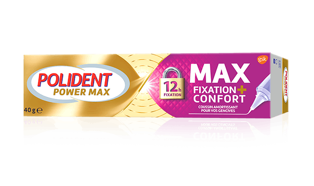 Polident Power Max Max Fixation et Confort  crème adhésive