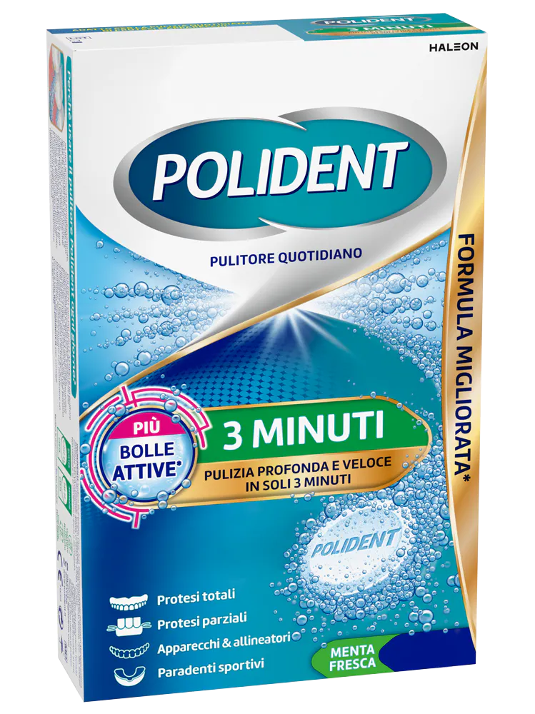 Pulitore Polident 3 Minuti