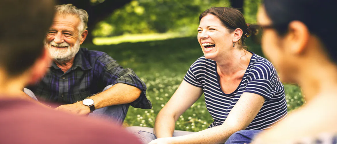 Friends enjoying a picnic
