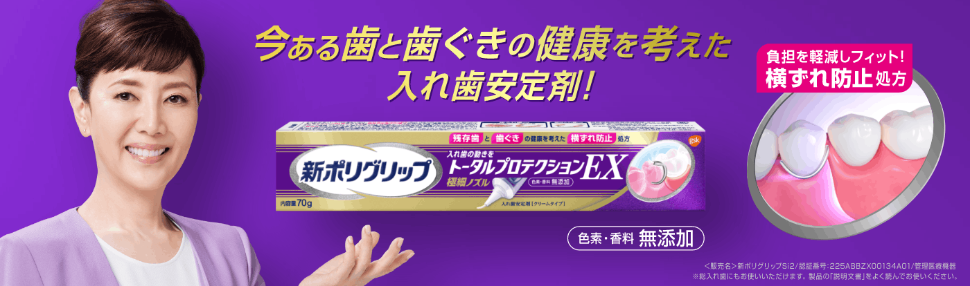 部分・総入れ歯安定剤 新ポリグリップ 無添加 40g(医療機器