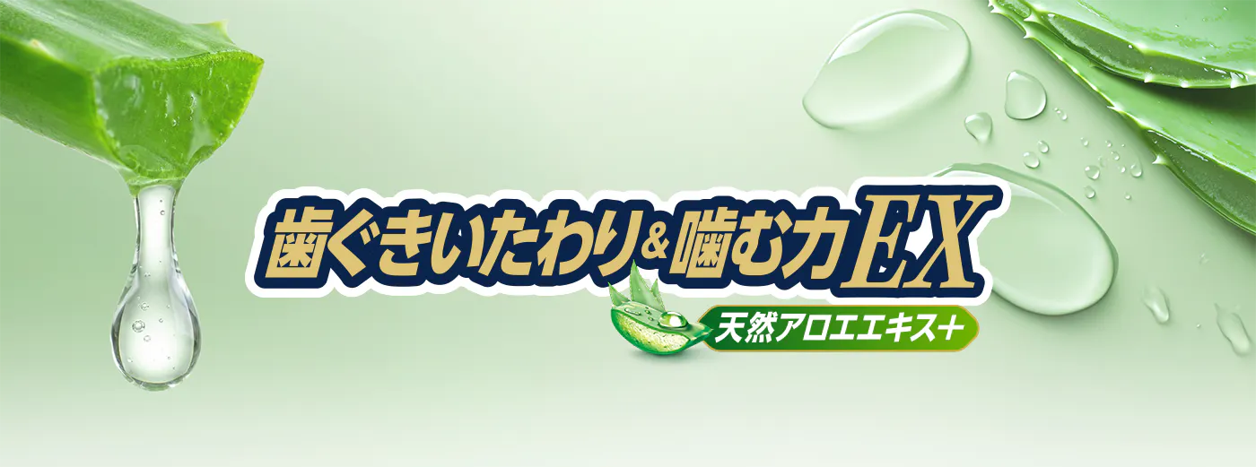 アロエの画像 歯ぐきいたわり噛む力EXの製品画像