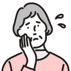 困っている６０代の女性