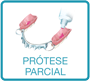 putting adhesive cream on partial dentures