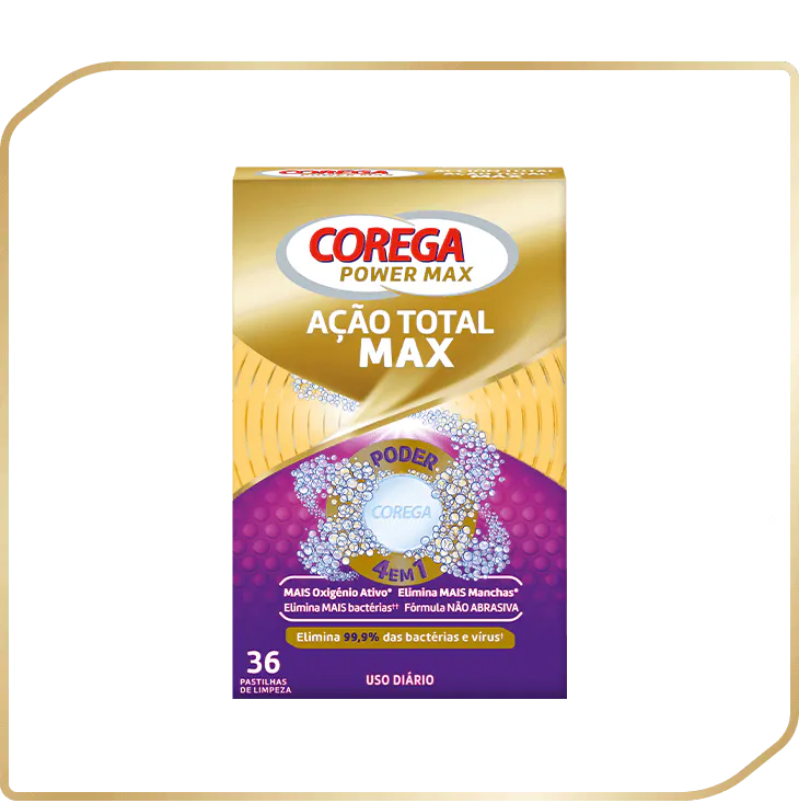 Corega Pastilhas de Limpeza Ação Total