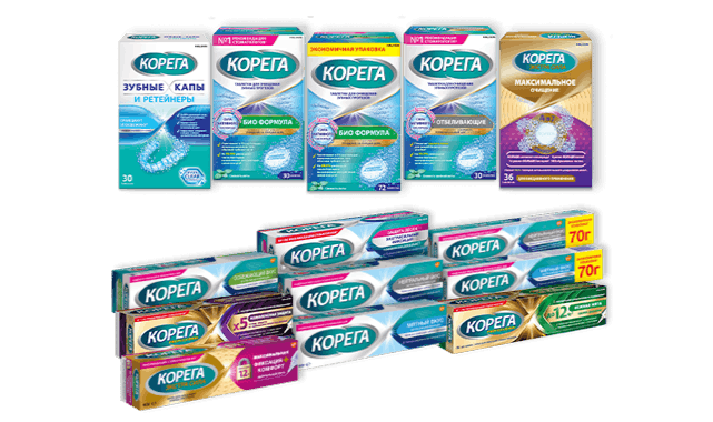 Линейка продуктов Corega