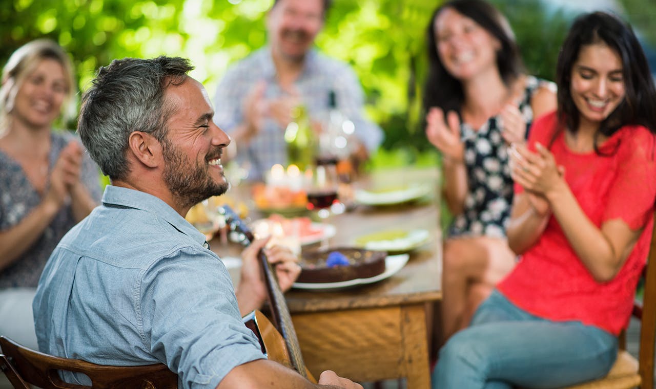 woman getting closer to others