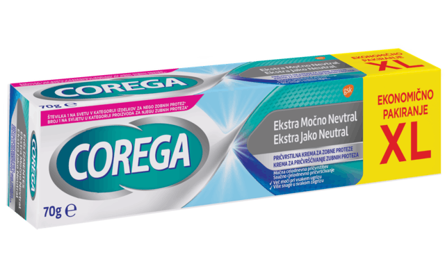 Corega Ekstra Močno Mint XL