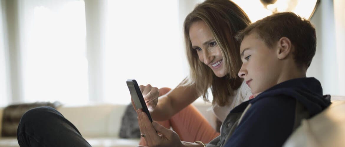 woman spending time with child