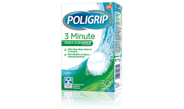 polident 3 minute anti bacterial denture cleanser