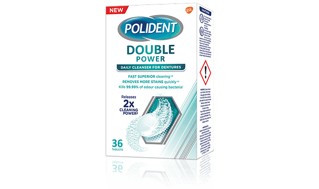 polident double power denture cleaning tablets