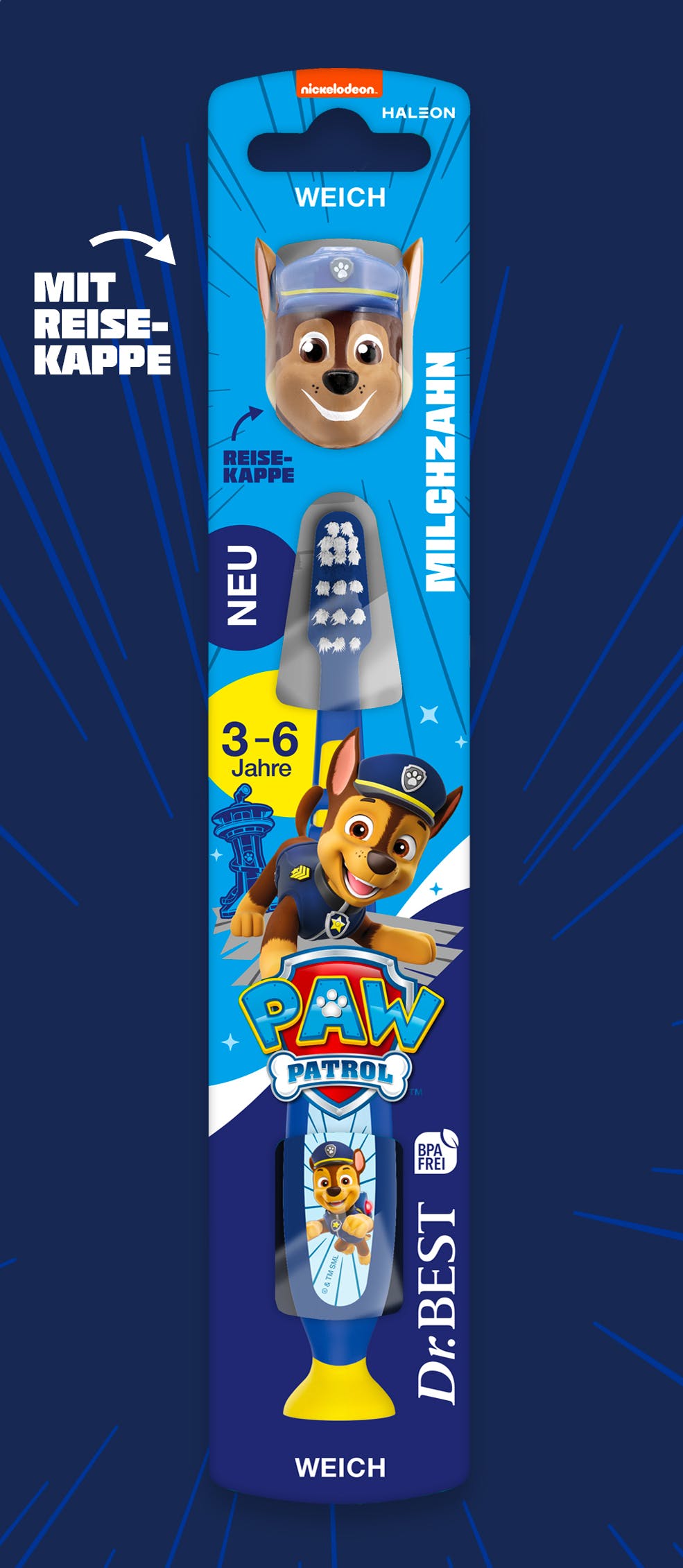Übersicht des neuen Dr.BEST Kinder-Portfolios: Baby Starter Set, Erste Zähne, Paw Patrol Milchzahn und Kids & Teens