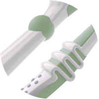 Icon mit Fokus auf Kugelgelenk und Flexzone der Dr.BEST Ultra Sensitive