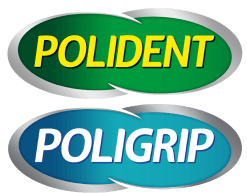 Polident and Poligrip 