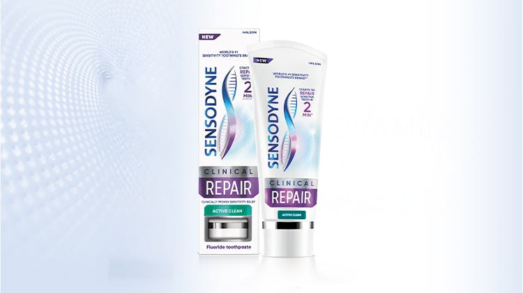 Паста за зъби Sensodyne Clinical Repair Active Clean - опаковка