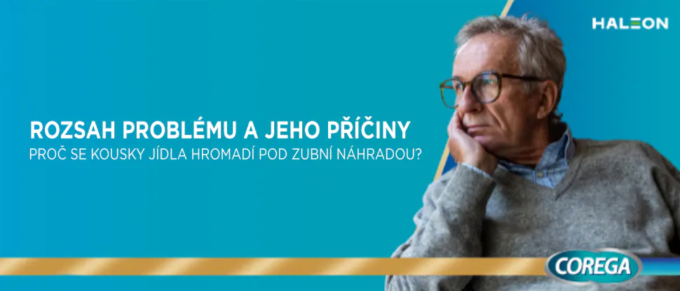 ROZSAH PROBLÉMU A JEHO PŘÍČINY<span style="font-size: 0.8125rem;"> – PROČ SE KOUSKY JÍDLA HROMADÍ POD ZUBNÍ NÁHRADOU?</span>