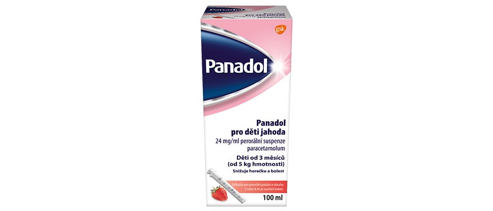 Snímek Panadol pro děti jahoda