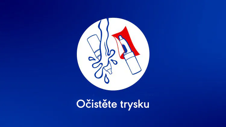 Očistěte trysku