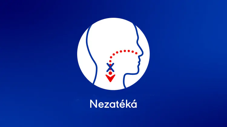 Nedochází k zatékání roztoku do krku
