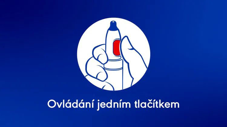 Ergonomický design <span style="font-size: 0.8125rem;">Tlačítko na boční straně ovládané palcem</span>