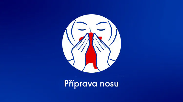 Nejprve si vyprázdněte nos