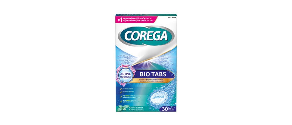 Corega BIO Tabs pro každodenní čištění
