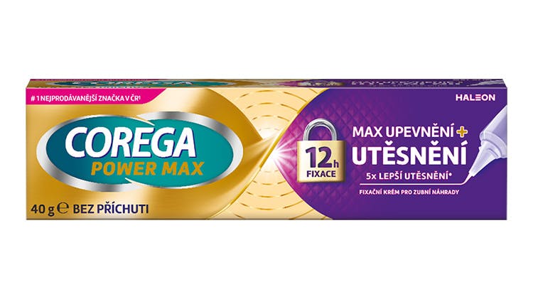 Fixační krém Corega Power Max MAX UPEVNĚNÍ + UTĚSNĚNÍ