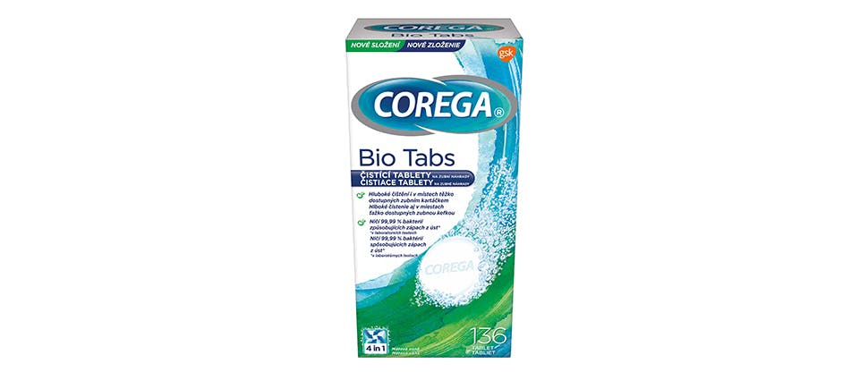 Corega BIO Tabs pro každodenní čištění