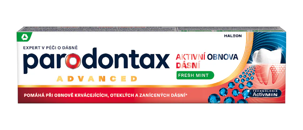 Packshot parodontax Aktivní obnova dásní Fresh Mint 