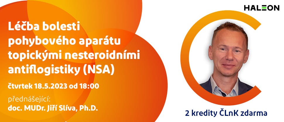 Léčba bolesti pohybového aparátu topickými nesteroidními antiflogistiky (NSA)