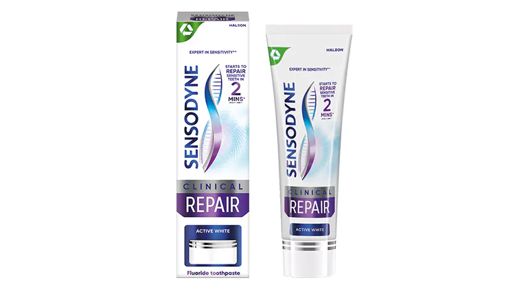 Sensodyne Clinical Repair Active White pack shot