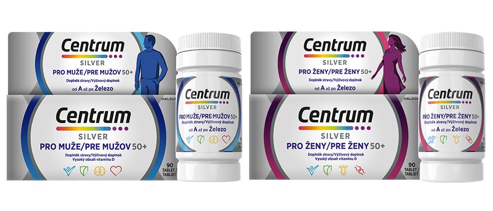 Centrum Silver Pro Muže 50+ a Centrum Silver Pro Ženy 50+*