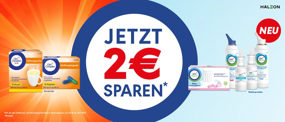 2 € Coupon-Aktion von OtriNatural und OtriComplex*