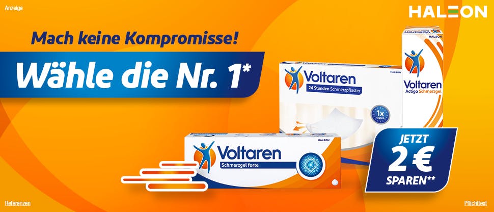Voltaren Schmerzgel forte Couponing Aktion
