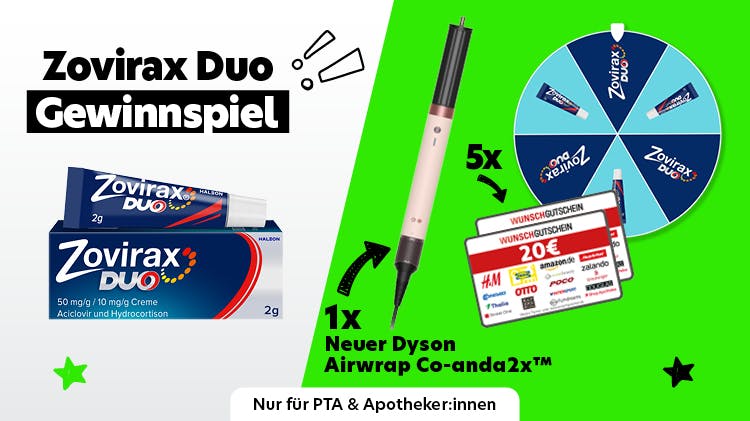Zovirax Duo Glücksrad-Aktion